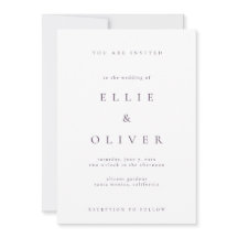 Plum Purple Boho Elegante I Casamento Minimalista