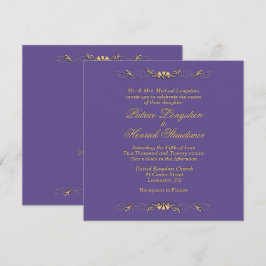 Convite Plum Wedding