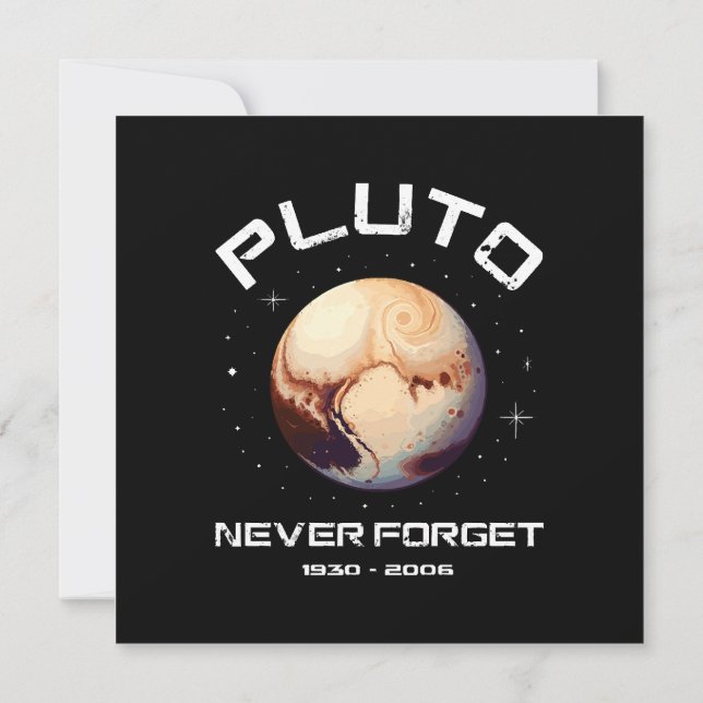 Convite Plutão Nunca Esqueça (Verso)