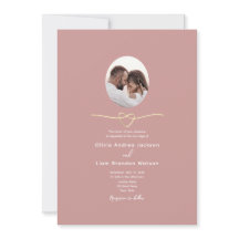 Pó Rosa Romântico Código QR Foto Casamento