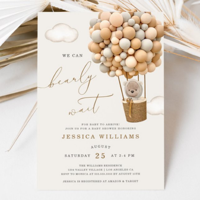 Convite Podemos Ampliar O Chá de fraldas De Espera (Criador carregado)