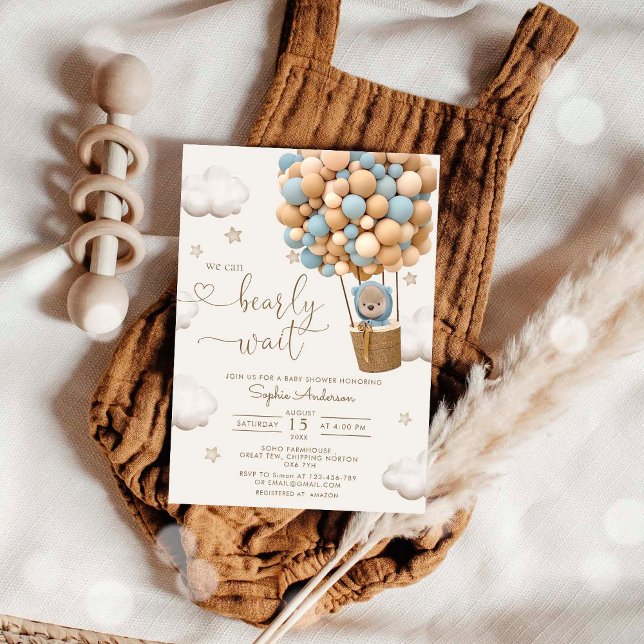 Convite Podemos Andar De Espera Com Chá de fraldas De Balõ (Criador carregado)