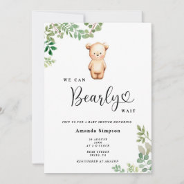 Convite Podemos esperar chá de fraldas