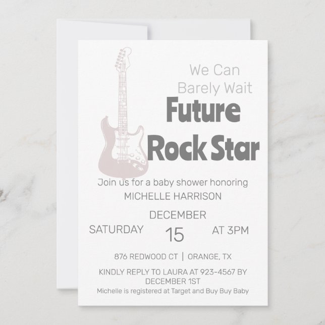 Convite Podemos Esperar Chá de fraldas Neutro De Gênero (Frente)