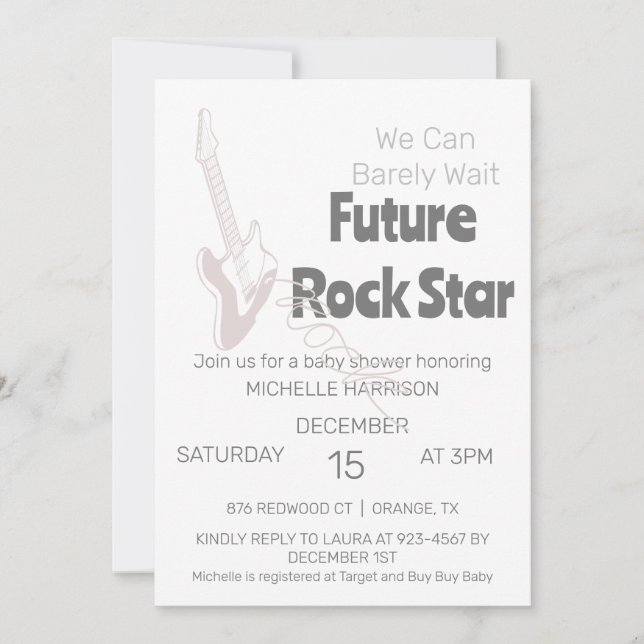 Convite Podemos Esperar Chá de fraldas Neutro De Gênero In (Frente)