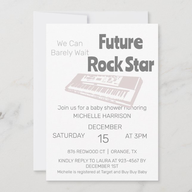 Convite Podemos Esperar Chá de fraldas Neutro De Gênero In (Frente)