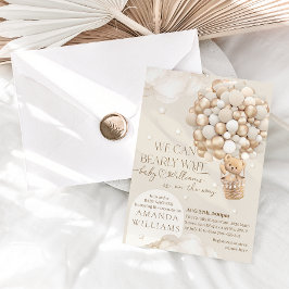 Convite Podemos Esperar Chá de fraldas neutro por gênero