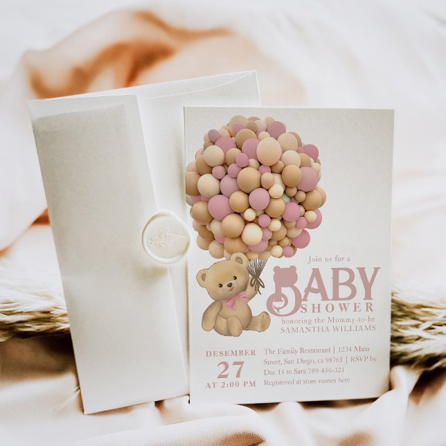 Convite Podemos Esperar Chá Moderno Bear Bear (Criador carregado)