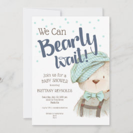 Convite Podemos Esperar, Garoto, Chá de fraldas De Urso.