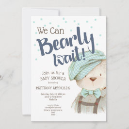 Convite Podemos Esperar, Garoto, Chá de fraldas De Urso.