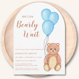 Convite Podemos Esperar O Arco De Chá de fraldas Do Urso D