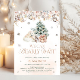 Convite Podemos Esperar O Chá de fraldas Do Urso Polar De 