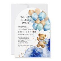 Podemos Esperar Real Azul E Dourado Abstrato