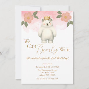 Convite Podemos Esperar Um Bar Bonito Aniversário