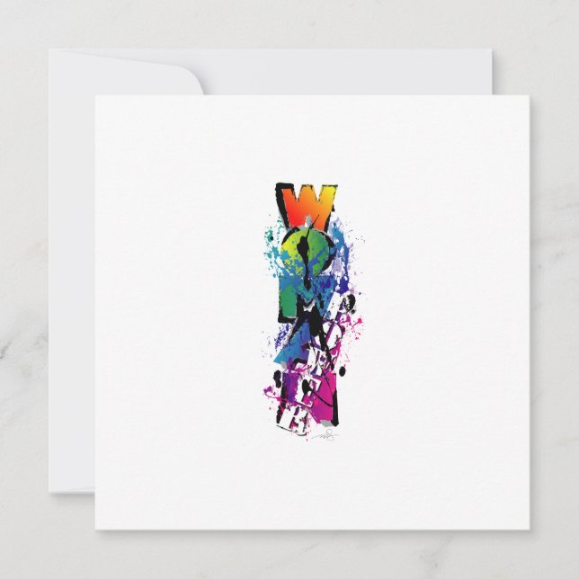 Convite Poder da Mulher Vestido Orgulhoso (Frente)