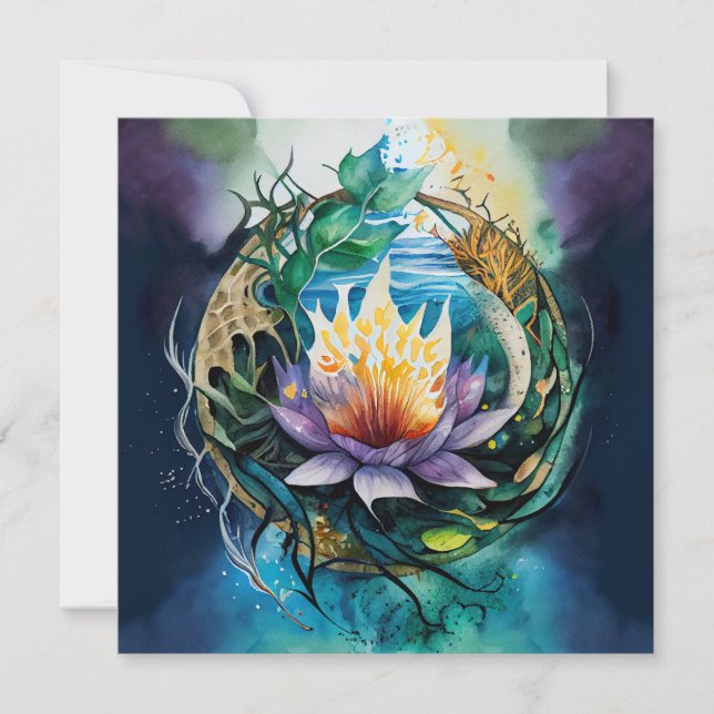 Convite poderes curativos de imersão na natureza (Frente)