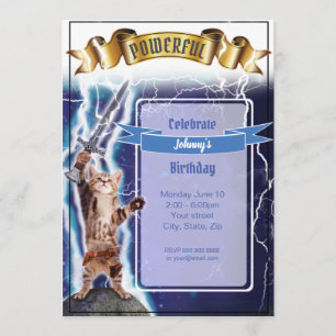 Convite Poderoso Para Gatos