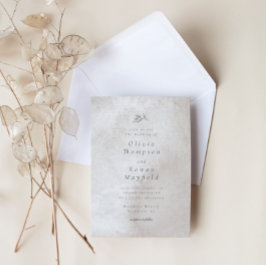 Convite Poesia Wedling Taupe