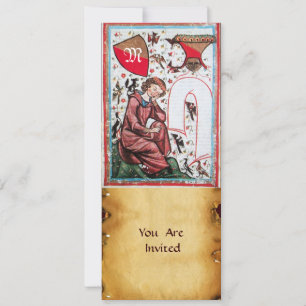 CONVITE POETA NO JARDIM DO MONOGRAMA DE AVES