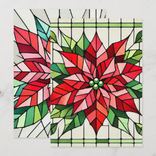 Convite Poinsettia Imprimível Papel Escárptico De Vidro