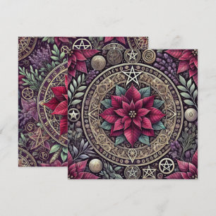 Convite Poinsettia Mandala, Witchy Scrapbook