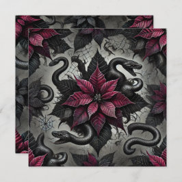 Convite Poinsettia Venômica Imprimível Blooms Scrapbook