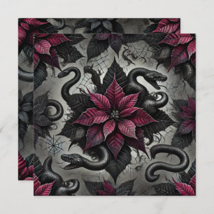 Convite Poinsettia Venômica Imprimível Blooms Scrapbook