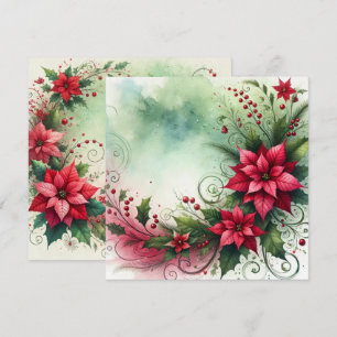 Convite Poinsettia Whimsical Printable