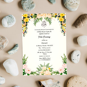 Convite Poite Janeu Upanayanam Hindu Sagrado Thread Floral