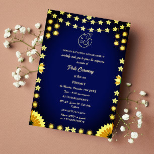 Convite Poite Janeu Upanayanam Hindu Sagrado Thread Floral