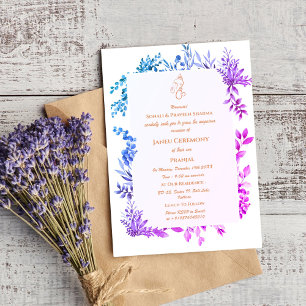 Convite Poite Janeu Upanayanam Hindu Thread Azul