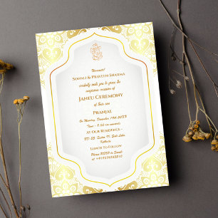 Convite Poite Janeu Upanayanam Hindu Thread Azul