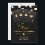 Convite Poker Card Casino Night 40th 50th Adult Birthday<br><div class="desc">Casino Night Adult Birthday Invite,  Casino 40º 50º e 60º Festa de aniversário Surpresa,  Festa de aniversário de Cartão Poker,  Festa de Reforma do Casino</div>