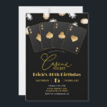 Convite Poker Card Casino Night 40th 50th Adult Birthday<br><div class="desc">Casino Night Adult Birthday Invite,  Casino 40º 50º e 60º Festa de aniversário Surpresa,  Festa de aniversário de Cartão Poker,  Festa de Reforma do Casino</div>