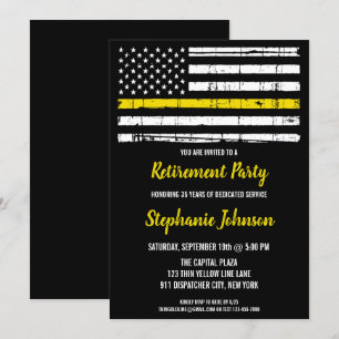 Convite Polícia 911 Retirada do Expedidor Linha Amarelo F