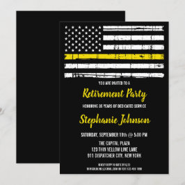 Convite Polícia 911 Retirada do Expedidor Linha Amarelo Fi