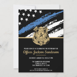 Convite Polícia da Força de Reforma da Polícia - Linha Azu