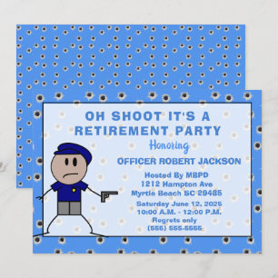 Convite Polícia Engraçada Atirem na Baixa