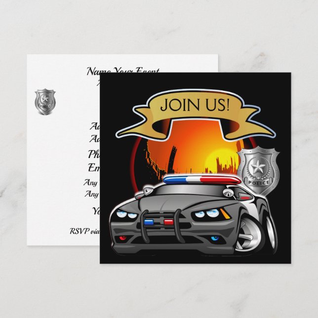 Convite Polícia - Natal (Frente/Verso)