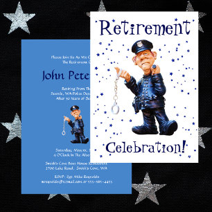 Convite Polícia, Oficial, Sherriff, Engraçado, Festa de 