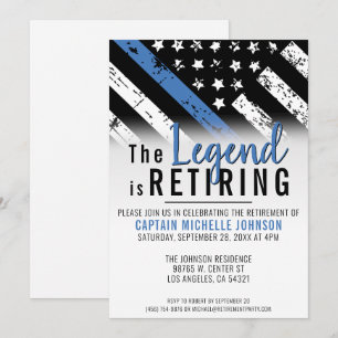 Convite Polícia Retimenta Fora de Sinalizador de Linha Azu