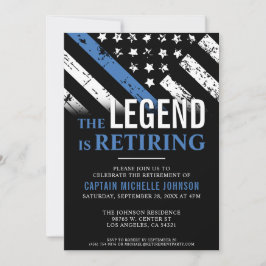 Convite Polícia Retimenta Fora de Sinalizador de Linha Azu