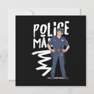 Convite Policial Policial Policial Presente