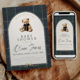 Convite Polo Baby Shower Invitation Preppy Baby Shower Tem