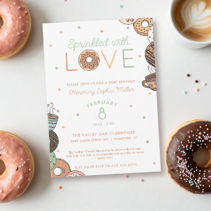 Convite Polvilhado com Amor Menino Baby Sprinkle