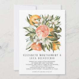 Convite Pomar de Citrus| Casamento Botânico Boho