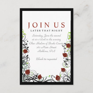 Convite Pomegranate Jewish Invitation Party Card