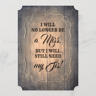 Convite Ponta do País/Proposta de Madrinha de casamento