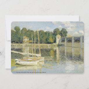 Convite Ponte Argenteuil de Claude Monet (1874)