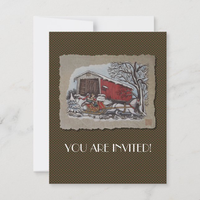 Convite Ponte coberta e altura (Frente)